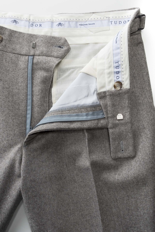 Pantaloni smart casual flannel