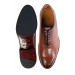 Med-brown whole cut shoes
