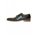 Double Monk Oliver Green Shoes