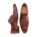 Cognac antique derby shoes