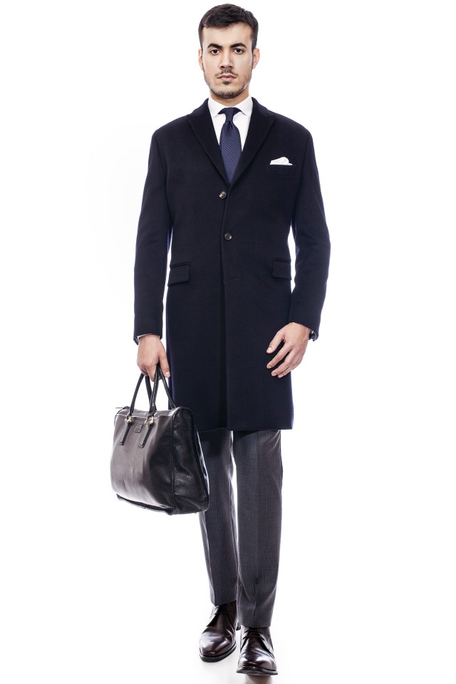 Palton negru Conrad, clasic